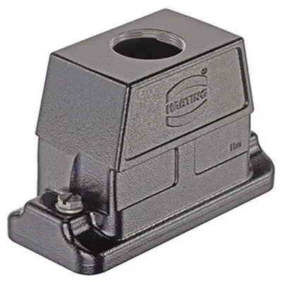 Produktfoto 1 von HARTING Han HP Direct M Haube Schraubbefestigung, Kabel 16B Haube für obere Kabeleinführung, IP66, IP68, IP69, IPx9K