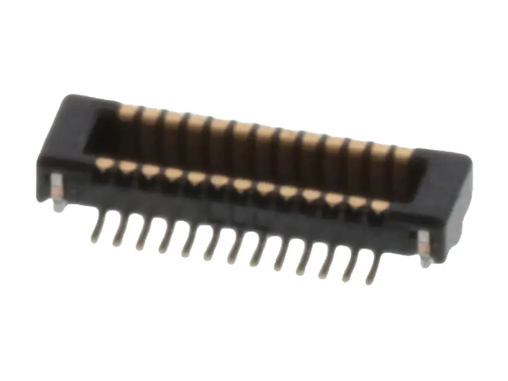Produktfoto 1 von Molex 55909 Leiterplattenleiste Vertikal, 26-polig / 2-reihig, Raster 0.4 mm Raster SMD, Platine-Platine, Unisoliert