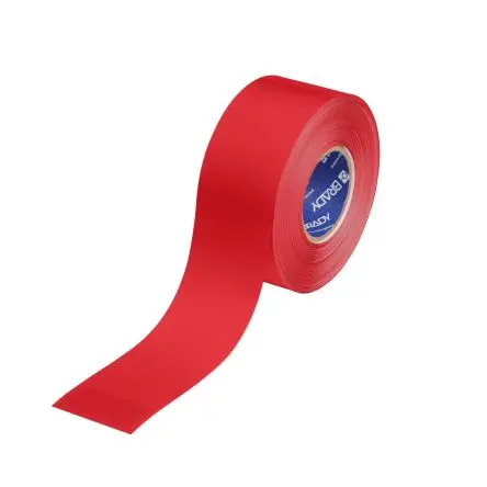 Produktfoto 1 von Brady PE Sicherheitsband Rot Typ Markierungsband, Stärke 0.56 mm, 3Zoll x 100 ft