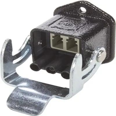 Produktfoto 1 von HARTING Han 3A Anschluss, LC Duplex, Multimodus, Duplex, OM1, LC, Schwarz