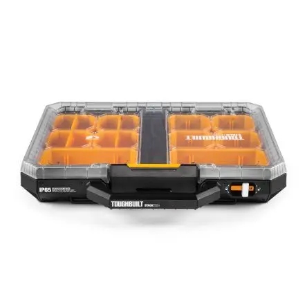 Produktfoto 1 von Toughbuilt Industries Kunststoff Organisator Organizer-Werkzeugkoffer Schwarz, Gelb, 1 Schubladen, L. 560.00 mm B. 50 H.