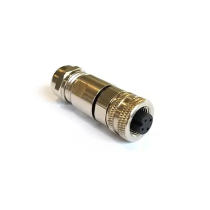 Produktfoto 1 von Bulgin PXMBNI12 M12 M12 Rundsteckverbinder Buchse 3-polig Buchse 4A Kabel IP67