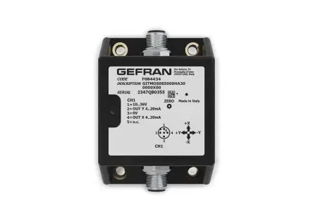 Produktfoto 1 von Gefran Neigungssensor 2-Achsen 36V ac 66mm x 90mm PBT IP67