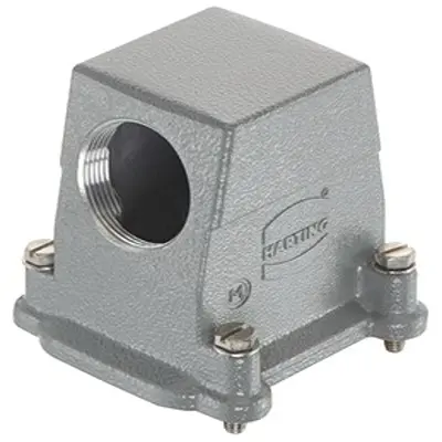 Produktfoto 1 von HARTING Han HP Haube Schraubbefestigung, Kabel 6B Haube, IP66, IP68, IP69, IPx9K