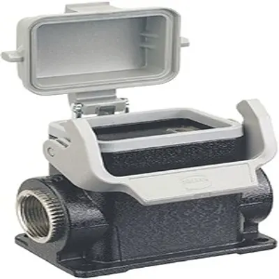 Produktfoto 1 von HARTING Han M Oberflächenmontiertes Gehäuse Einhebel 1, SMD 6B Oberflächenmontiertes Gehäuse, IP65