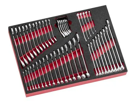 Produktfoto 1 von Facom Kombinationsschraubenschlüsselsatz Kombinationsschraubenschlüsselsatz, Schaumstoffeinlage