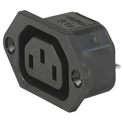 Produktfoto 1 von Schurter Anschluss F (Auslass) 250V, Gerade Buchse, Schraubanschlussklemme 15A