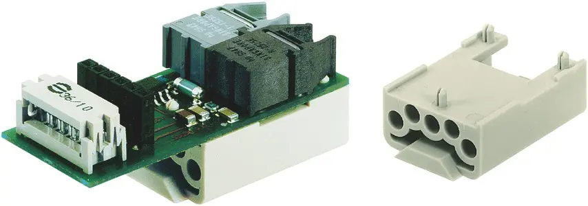 Produktfoto 1 von HARTING Han Brid Stifteinsatz Stecker, 2-polig 10 A, Einfügen