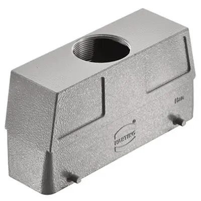 Produktfoto 1 von HARTING Han B Haube Doppelter Hebel 2, Kabel L32B Haube für obere Kabeleinführung, IP65