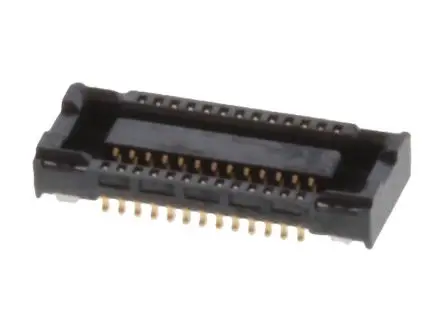 Produktfoto 1 von Molex 51338 Leiterplatte Vertikal, 26-polig / 2-reihig, Raster 0.4 mm Raster Oberfläche, Platine-Platine, Unisoliert