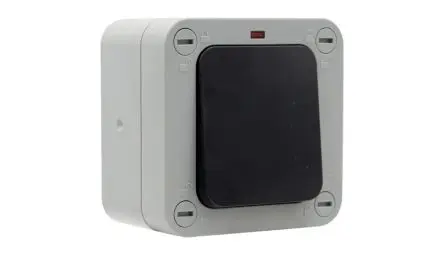 Produktfoto 1 von Timeguard TW1 Universalgehäuse, 2-polig Grau IP66 20A, Polycarbonat