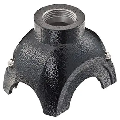 Produktfoto 1 von HARTING Han Yellock Gehäuse Drucktaster, Kabel Haube für obere Kabeleinführung, IP65, IP67