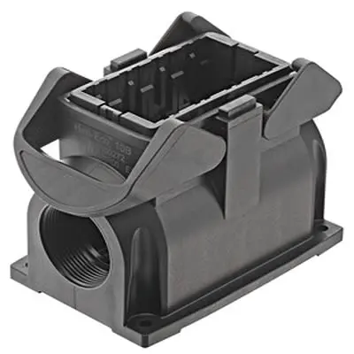 Produktfoto 1 von HARTING Han Eco Modular Oberflächenmontiertes Gehäuse Doppelter Hebel 2, Oberfläche 10B Haube für seitliche