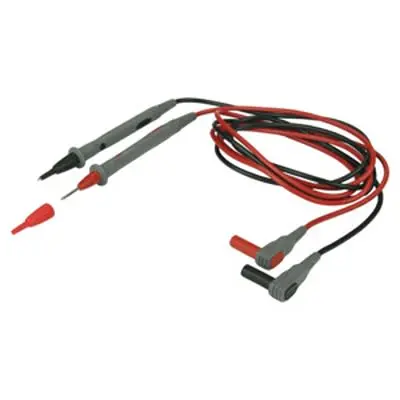 Produktfoto 1 von CALTEST Messleitung 12A Stecker / Stecker, Schwarz, Rot Polyvinylchlorid-isoliert 120 cm