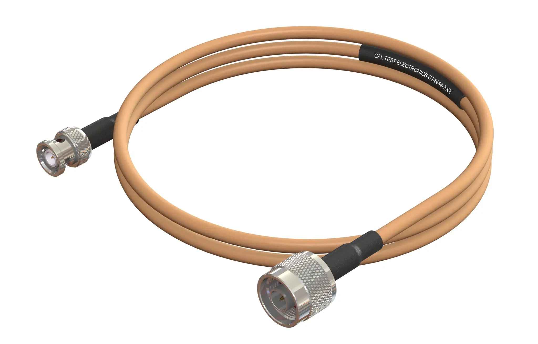Produktfoto 1 von CT4444 Koaxialkabel, konfektioniert Stecker, 50 Ω Stecker, 60 cm, N-Typ / BNC, Gelb