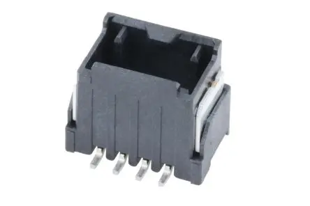 Produktfoto 1 von Molex 224046 Leiterplattenleiste Vertikal, 4-polig / 1-reihig, Raster 2 mm Raster Oberfläche, Kabel-Platine, Ummantelt