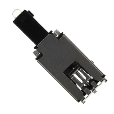 Produktfoto 1 von C & K ELUM Druckknopf Zweifarbig (hohe Effizienz Rot/Grün) Beleuchtet Rastend SMD, 1-poliger Umschalter / 0.25A 50 V