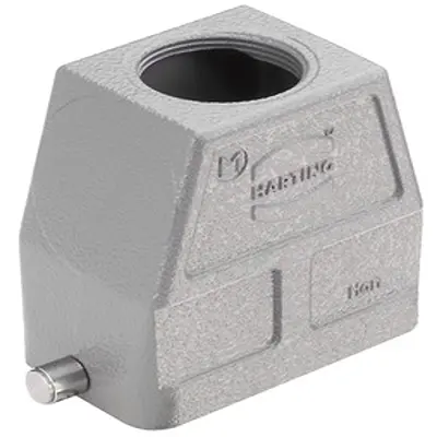 Produktfoto 1 von HARTING Han B Haube Einhebel 1, Kabel 10B Haube, IP65, IP66, IP67