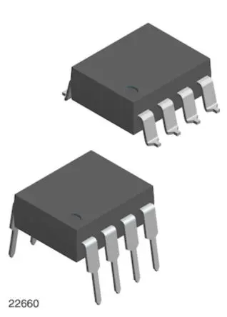 Produktfoto 1 von Vishay Isolierter Gattertreiber Isolierter Gattertreiber 2.5 A 1 8-Pin 8-polig DIP (N) 35V 0.1 μs