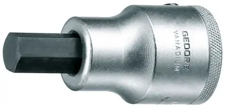 Produktfoto 1 von Gedore 3/4 in 14 mm Sechskant Bit-Steckschlüssel, Vierkant Chrom Vanadium Stahl, 1-teilig, 80mm