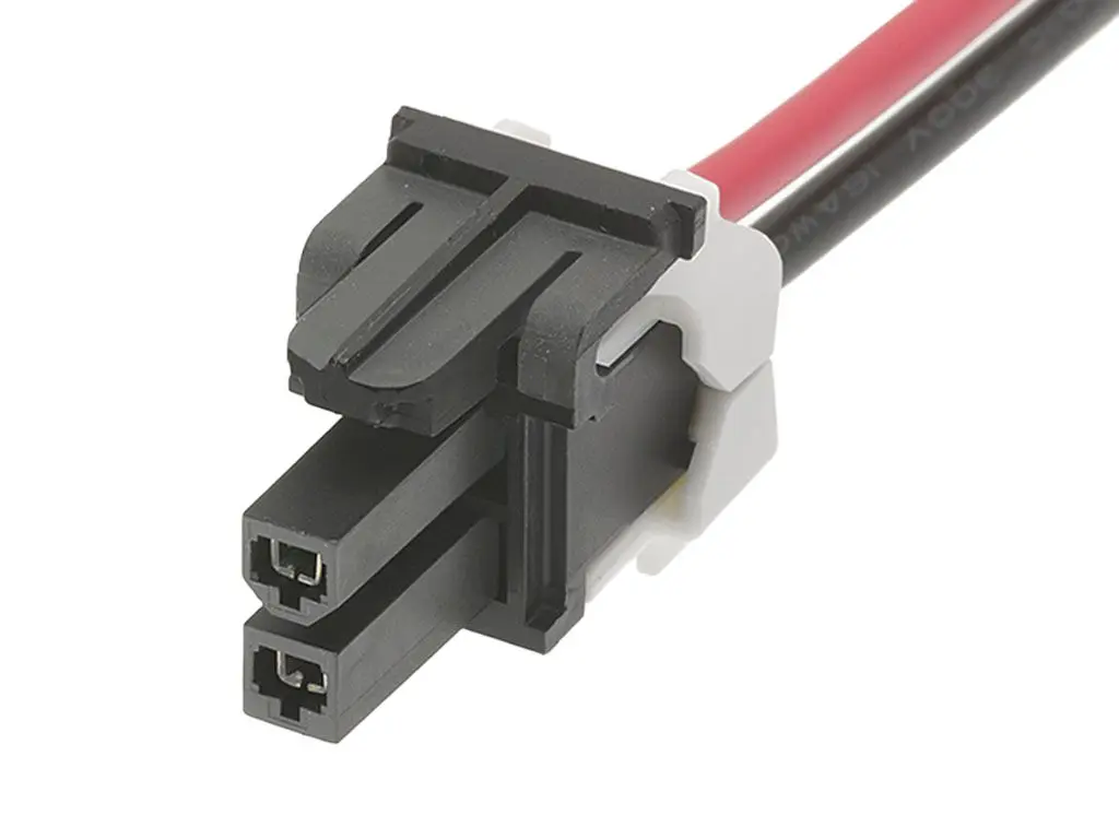Produktfoto 1 von Molex 2 45135 Konfektioniertes Netzkabel Mini-Fit TPA2 2 / Mini-Fit TPA2 Buchse / Buchse, 150 mm
