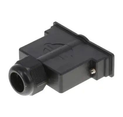 Produktfoto 1 von FCT from Molex 172704 D-Sub-Gehäuse Gerade, D: D-SUB, Schwarz, Größe 5, aus PC/ABS-Blend