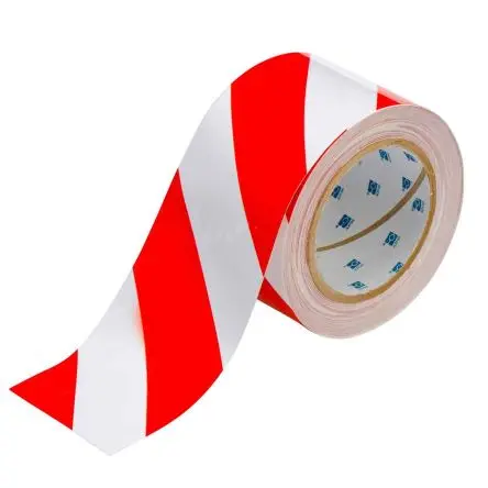 Produktfoto 1 von Brady PE Sicherheitsband Rot, Weiß Typ Markierungsband, Stärke 0.008 Zoll, 3Zoll x 100 ft