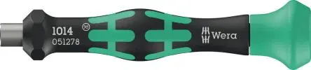 Wera 4 mm Sechskant Schraubendreher mit Bithalter, 80mm / Klinge 74 mm