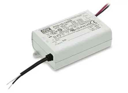 Produktfoto 1 von MEAN WELL LED-Treiber, 16 W 230V ac LED-Treiber 1050mA, Ausgang 25V