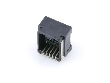 Produktfoto 1 von Molex 505448 Leiterplattenleiste gewinkelt, 10-polig / 2-reihig, Raster 1.25 mm Raster Oberfläche, Ummantelt