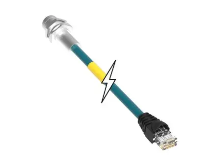 Produktfoto 1 von Molex 130054, 4-polig Kabel assembliert, Ultra-Lock Buchse 4 / RJ45 Stecker, Länge 1 m