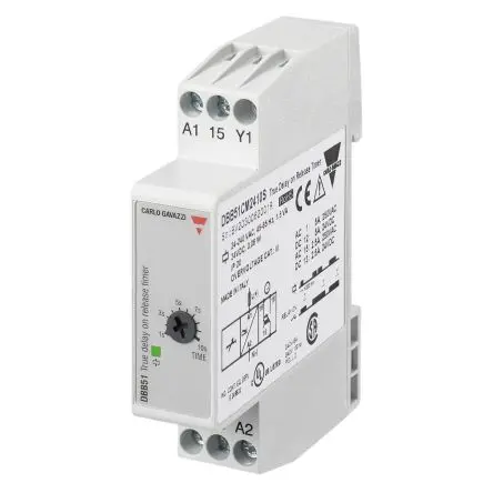 Produktfoto 1 von Carlo Gavazzi Zeitgebermodul DBB51 Zeitschalter 240V ac, s, Schraube