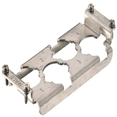 Produktfoto 1 von HARTING Han HPR Rahmen, Stecker, M3, 111 x 44 x 18.5 mm