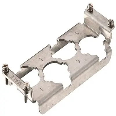 Produktfoto 1 von HARTING Han HPR Rahmen, Stecker, M3, 111 x 44 x 18.5 mm
