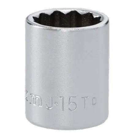Produktfoto 1 von Facom 3/8 in 12-Kant Buchse SW 15 mm 12-Kant x 160mm