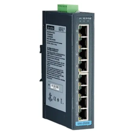 Produktfoto 1 von Advantech Ethernet-Switch 8-Port Unmanaged 100Mbit/s