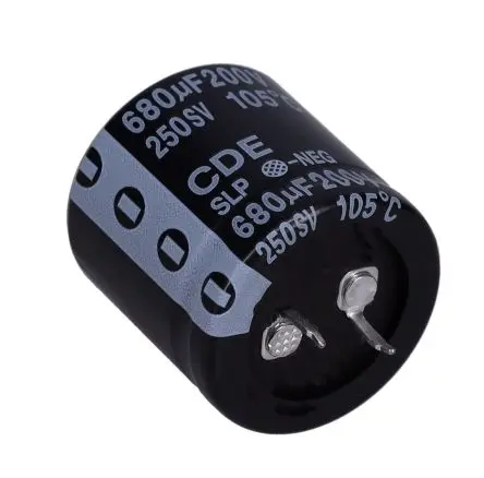 Produktfoto 1 von Allied SLP68 Lot Kondensator 680 μF 20 % / 200V, Ø 30 mm x 30 mm, 105 °C