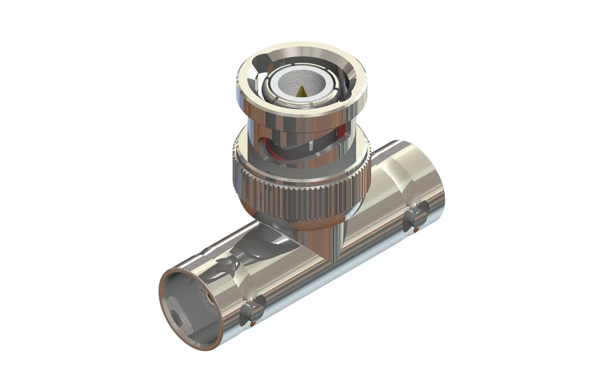 Produktfoto 1 von Koaxadapter, 50 Ω, Gerade, 3 GHz Stecker Buchse
