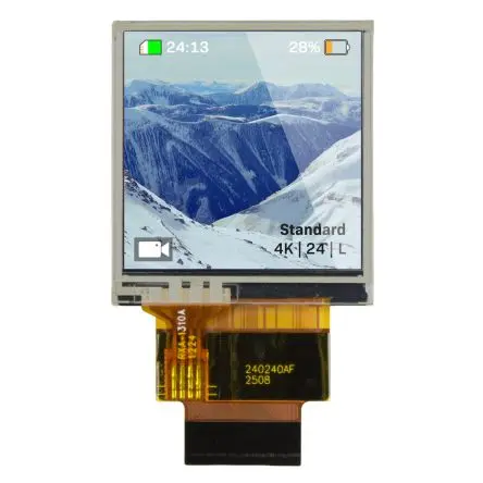 Produktfoto 1 von NEWHAVEN DISPLAY INTERNATIONAL Farb-LCD 1.5 Zoll SPI Touchscreen 4-Draht-resistives Touchpanel, 240 x 240 Pixel, 27.72 X