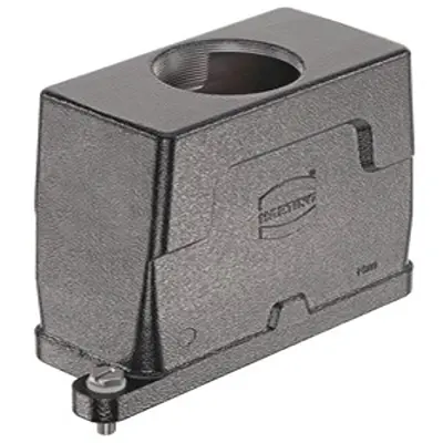 Produktfoto 1 von HARTING Han HPR Enlarged Haube Schraubbefestigung, Kabel 16B Haube für obere Kabeleinführung, IP65, IP68, IP69, IPx9K