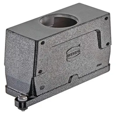 Produktfoto 1 von HARTING Han HPR Haube Schraubbefestigung, Kabel 24B Haube für obere Kabeleinführung, IP65, IP68, IP69, IPx9K