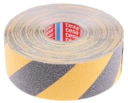 Produktfoto 1 von Tesa 60951 60951 Antirutsch-Bodenmarkierungsband Gelb, Schwarz, Stärke 900 μm, 50mm x 15 m