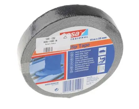 Produktfoto 1 von Tesa 60950 Antirutschklebeband Schwarz Selbstklebend, Stärke 0.81 mm, 25mm x 15 m