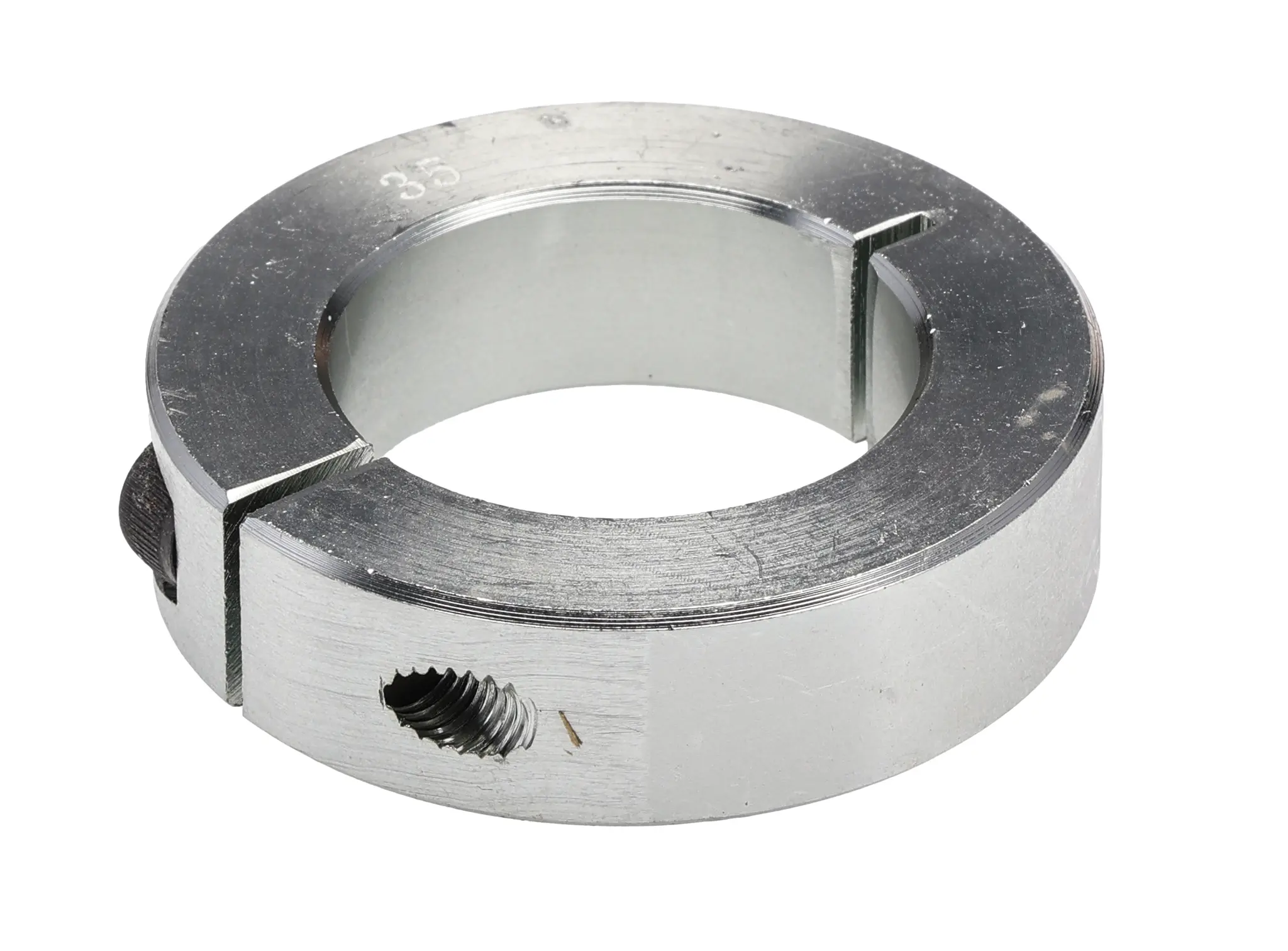 Produktfoto 1 von RS PRO Stahl Wellenmanschette Einteilig, mit Spannschraube 57 mm Außen-ø  x 15 mm
