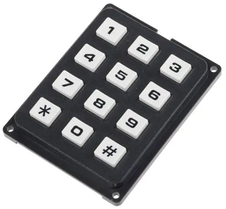 Produktfoto 1 von EOZ Tastatur (4 x 3) 12-Tasten Polycarbonat Matrix IP40