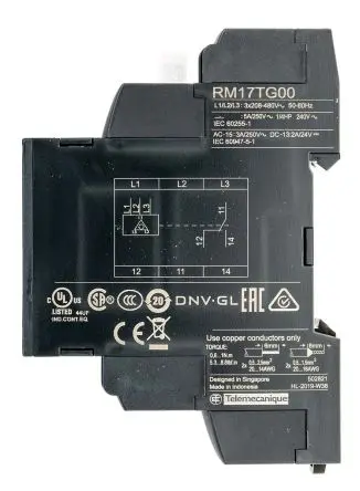 Produktfoto 1 von Schneider Electric Harmony Control Überwachungsrelais 3-phasig, 1-poliger Umschalter DIN-Hutschiene