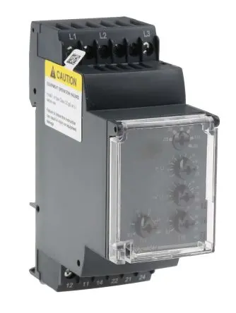 Produktfoto 1 von Schneider Electric Harmony Control Überwachungsrelais 3-phasig, 2-poliger Umschalter DIN-Hutschiene