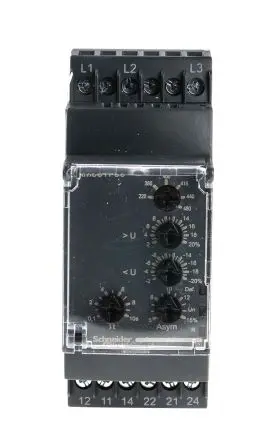 Produktfoto 1 von Schneider Electric Harmony Control Überwachungsrelais 3-phasig, 2-poliger Umschalter DIN-Hutschiene