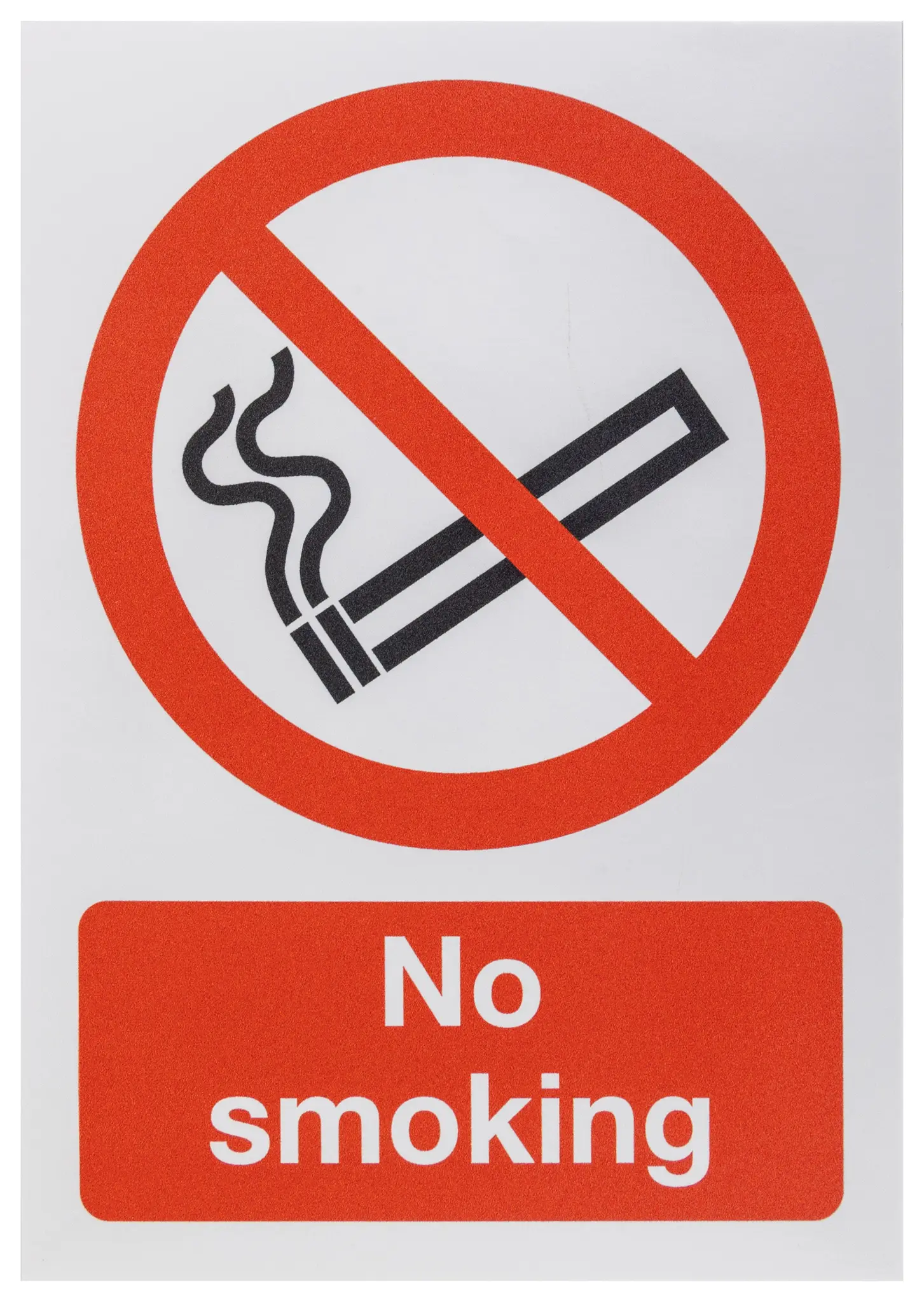 Produktfoto 1 von RS PRO Polyester Verbotszeichen, Englisch, No Smoking Selbstklebend, 210 mm x 148 mm