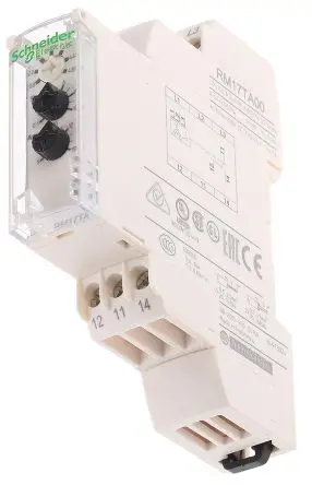 Produktfoto 1 von Schneider Electric Harmony Control Überwachungsrelais 3-phasig, 1-poliger Umschalter DIN-Hutschiene